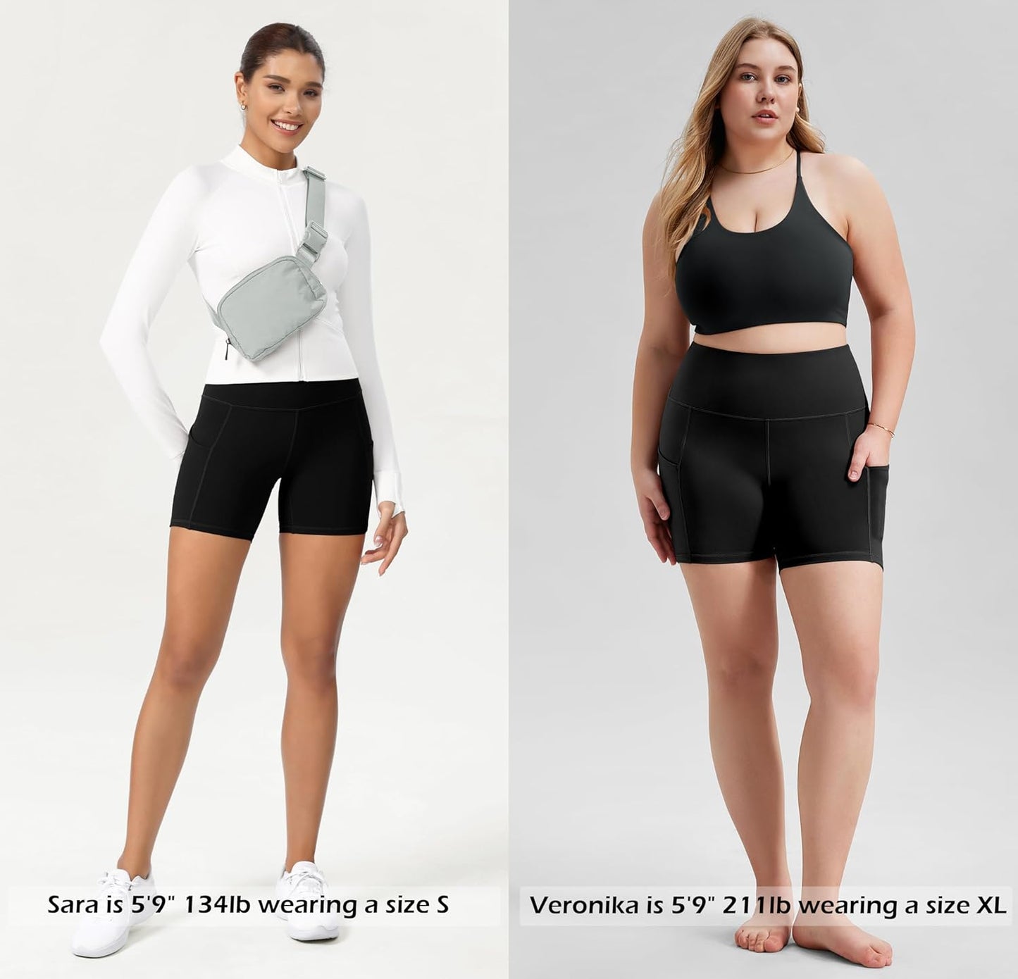 Women'S Tummy Control Biker Shorts 2.0 with Pockets High Waist Athletic Workout Yoga Shorts-5" / 8" / 10" Inseam