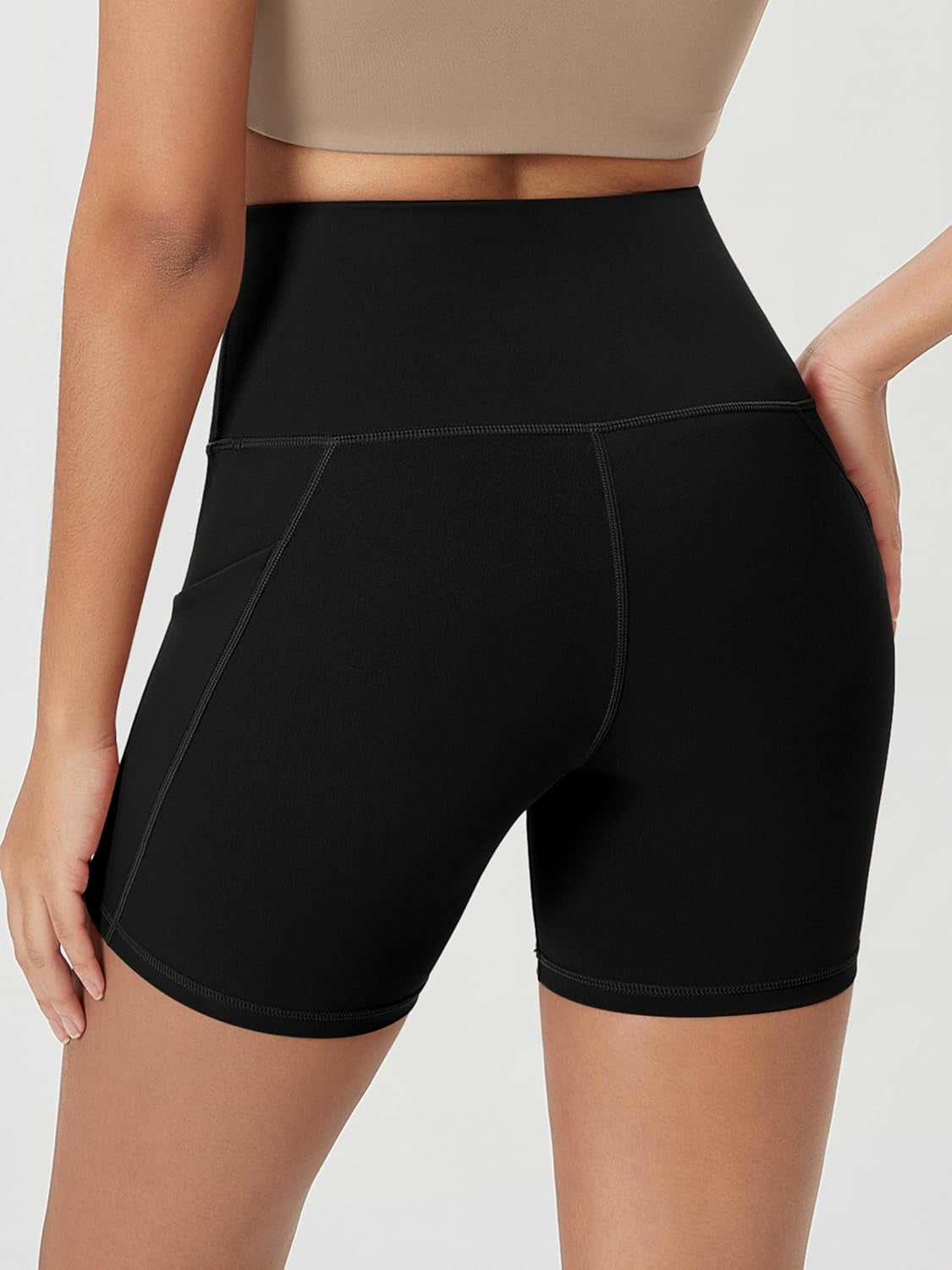 Women'S Tummy Control Biker Shorts 2.0 with Pockets High Waist Athletic Workout Yoga Shorts-5" / 8" / 10" Inseam